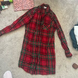 Plaid Pajamas women’s nightshirt